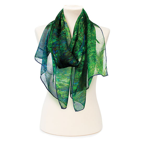 Monet Pond Chiffon Scarf