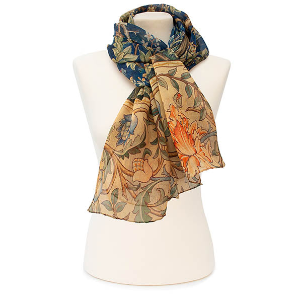 Tree Portiere Silk Habotai Scarf - Style 2
