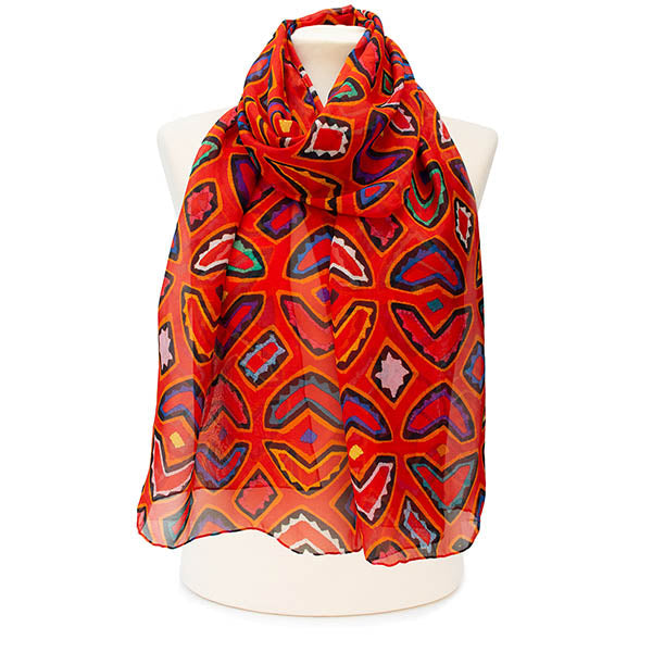 Butterflies Chiffon Scarf
