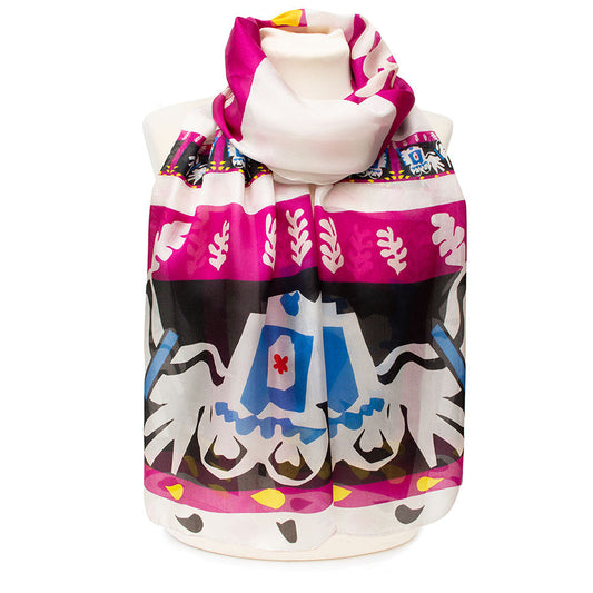 Matisse Horse & Carriage Chiffon Scarf - Style 01