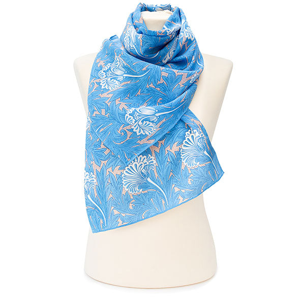 Morris Tulips Crêpe de Chine Scarf