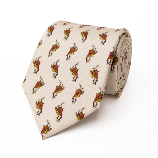 Alice Rabbit Silk Tie