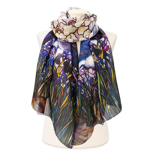 Tiffany Landscape Silk Habotai Scarf