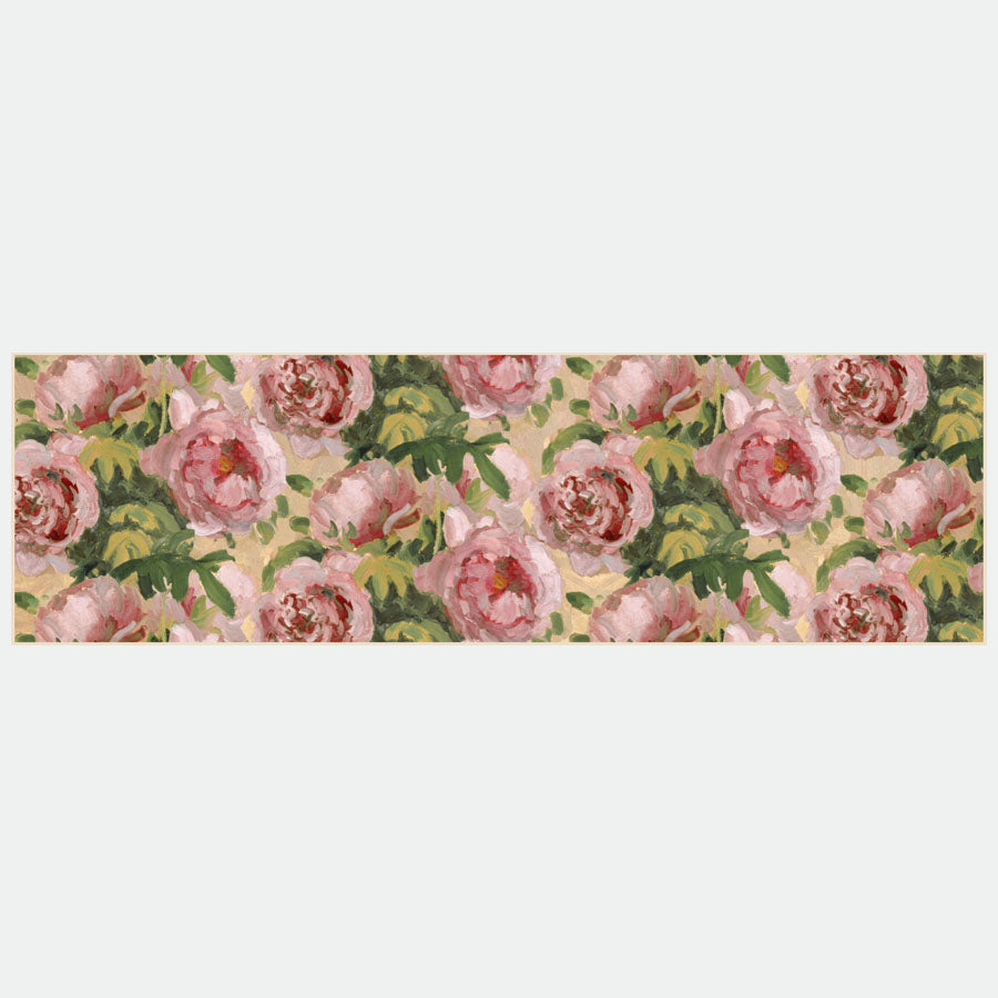 Pissaro Peonies Silk Habotai Scarf - Flat Artwork