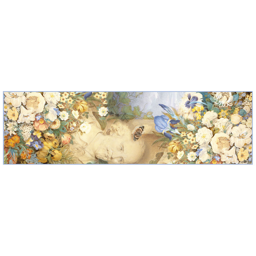 Shakespeare Bee & Blooms Silk Habotai Scarf - Flat Artwork