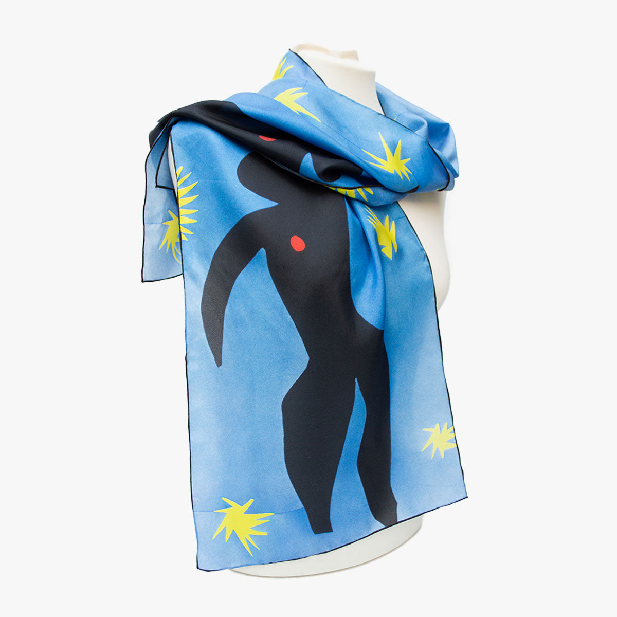 Matisse Blue Dance Silk Habotai Scarf - View 2