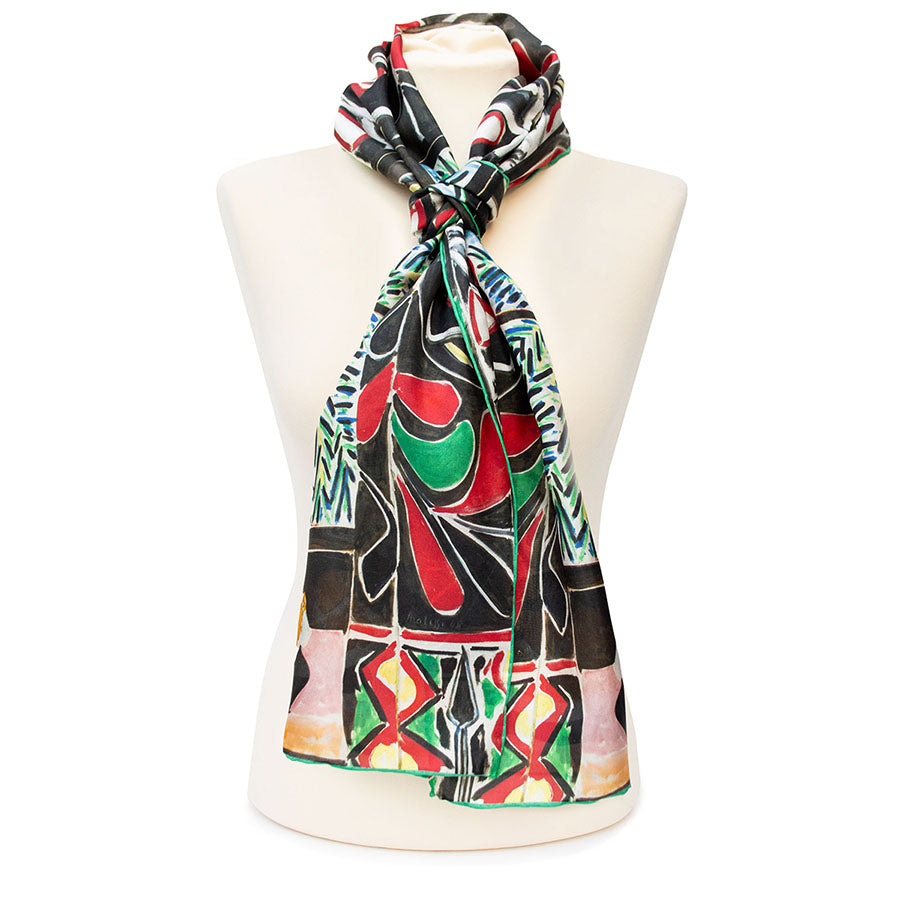 Matisse Egyptian Curtain Silk Habotai Scarf - Style 2