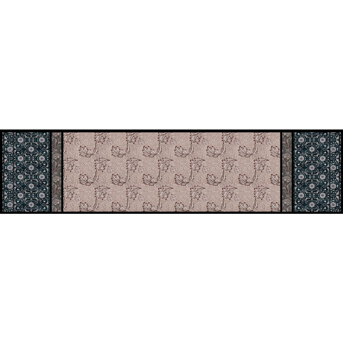 Morris Natural Mix Silk Habotai Scarf - Flat