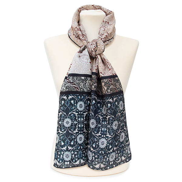Morris Natural Mix Silk Habotai Scarf