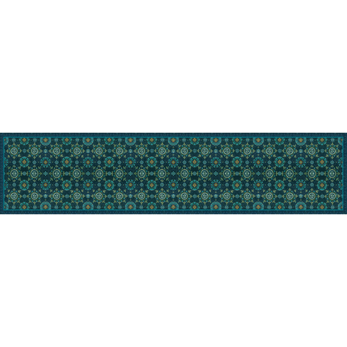 Byzantine Mosaic Silk Habotai Scarf - Flat