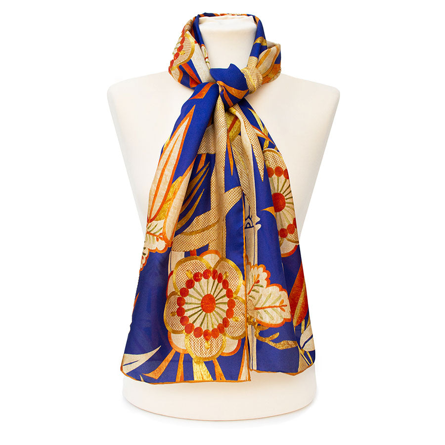 Buddhist Altar Cloth Silk Habotai Scarf - Style 1