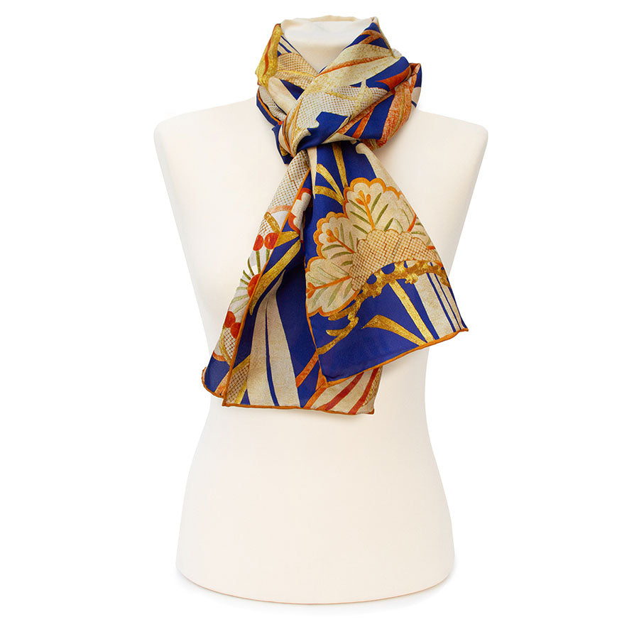 Buddhist Altar Cloth Silk Habotai Scarf - Style 2