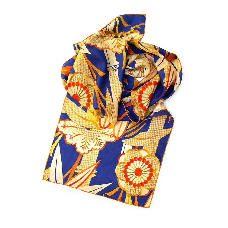 Buddhist Altar Cloth Silk Habotai Scarf - Detail 1