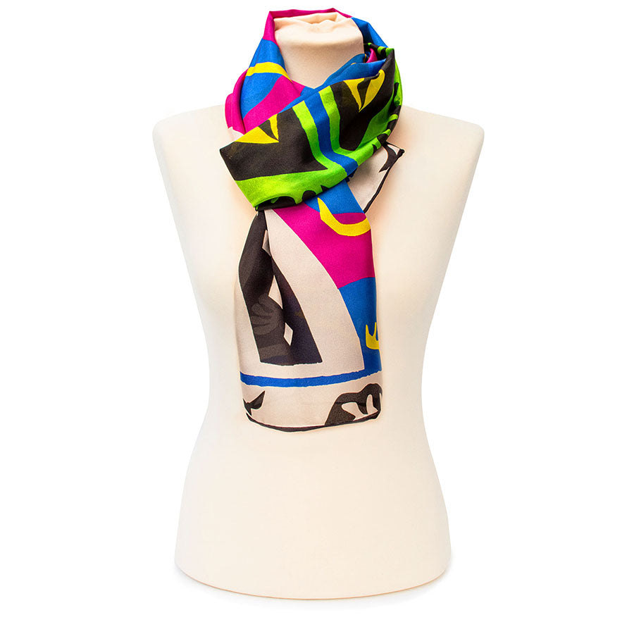 Matisse Horse Silk Habotai Scarf - Style 2