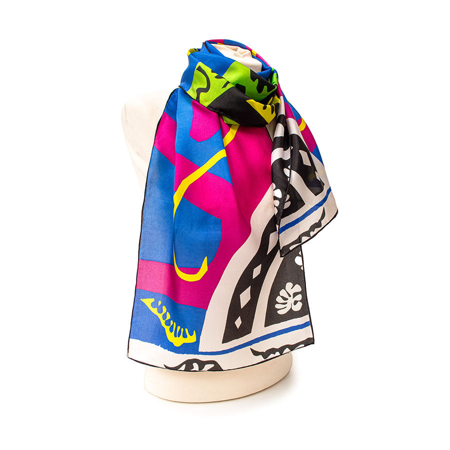 Matisse Horse Silk Habotai Scarf - Style 3