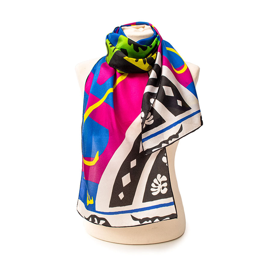 Matisse Horse Silk Habotai Scarf - Style 4