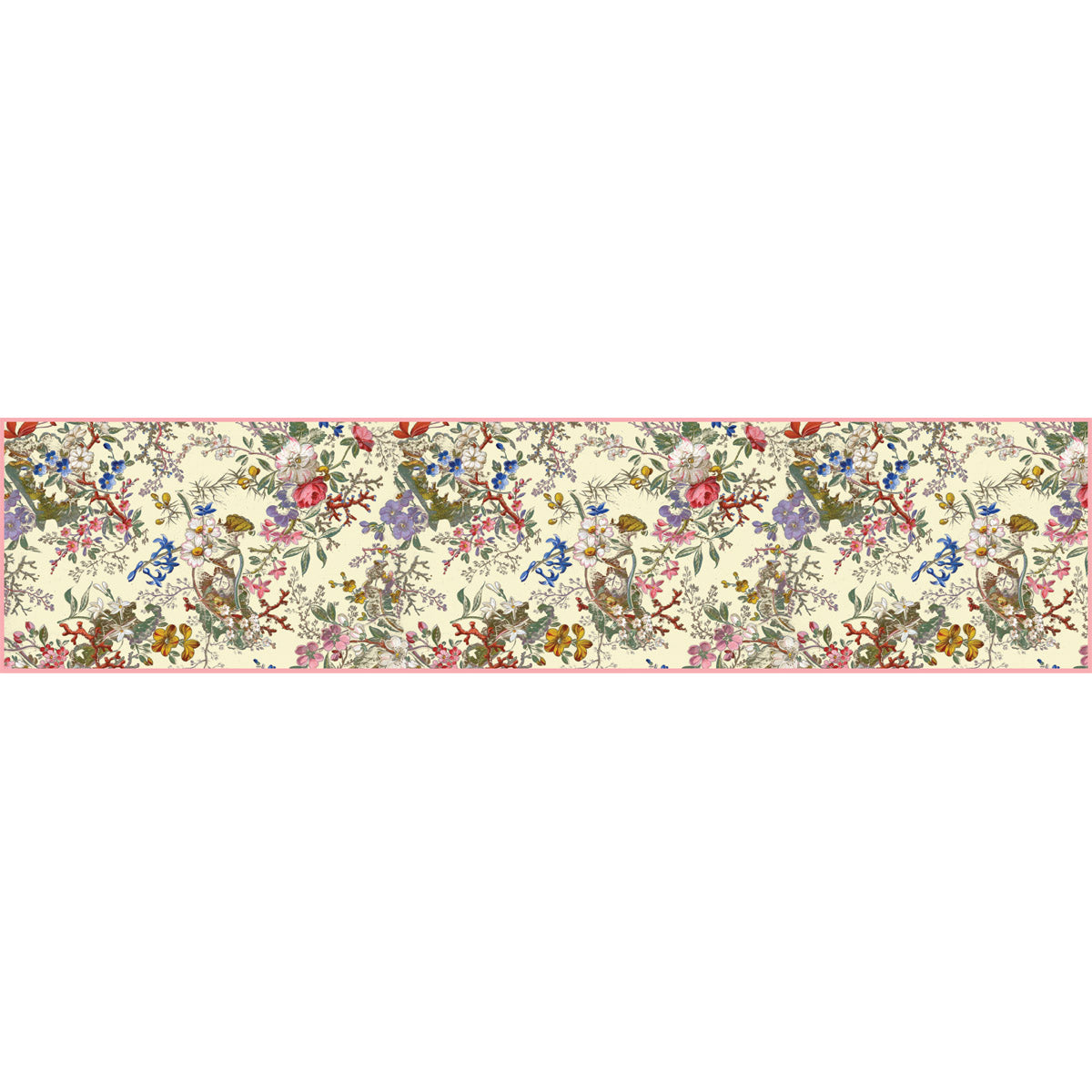 Kilburn Buds Silk Habotai Scarf - Flat