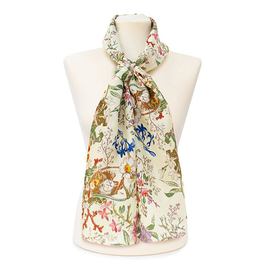 Kilburn Buds Silk Habotai Scarf