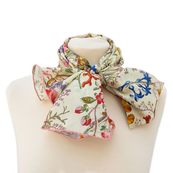Kilburn Buds Silk Habotai Scarf - Style 2
