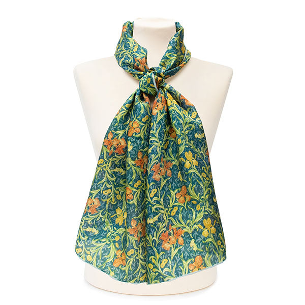 Morris Iris Silk Habotai Scarf