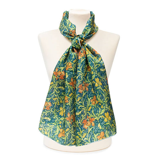Morris Iris Silk Habotai Scarf