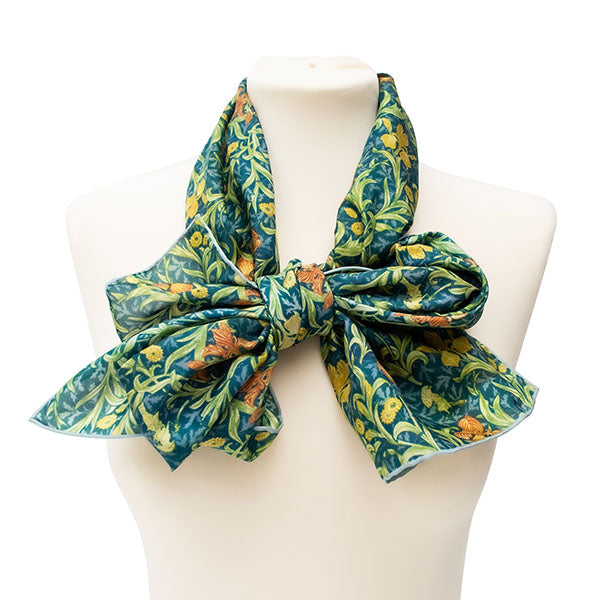 Morris Iris Silk Habotai Scarf - Style 2