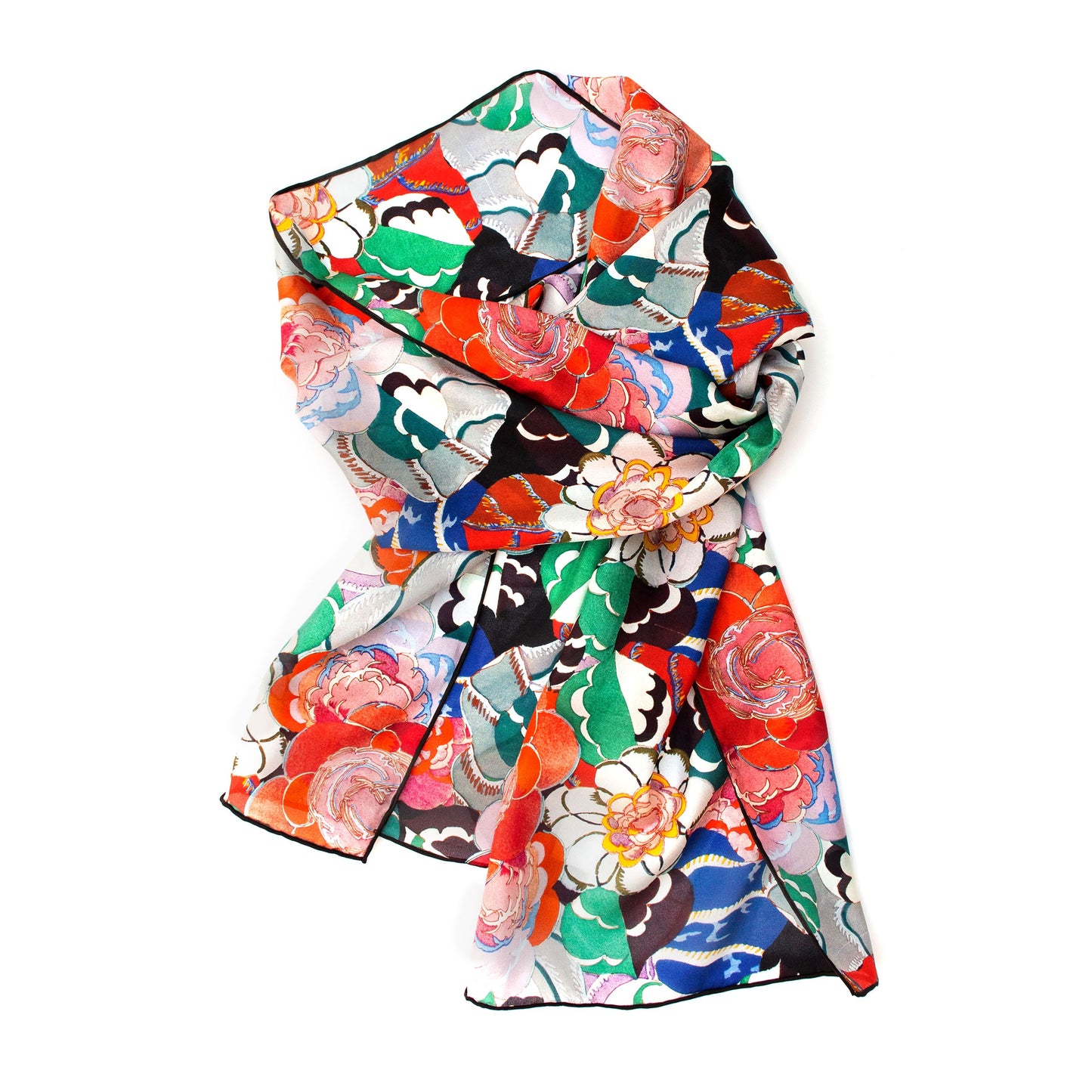 Edouard Benedictus Silk Habotai Scarf. - Detail 1