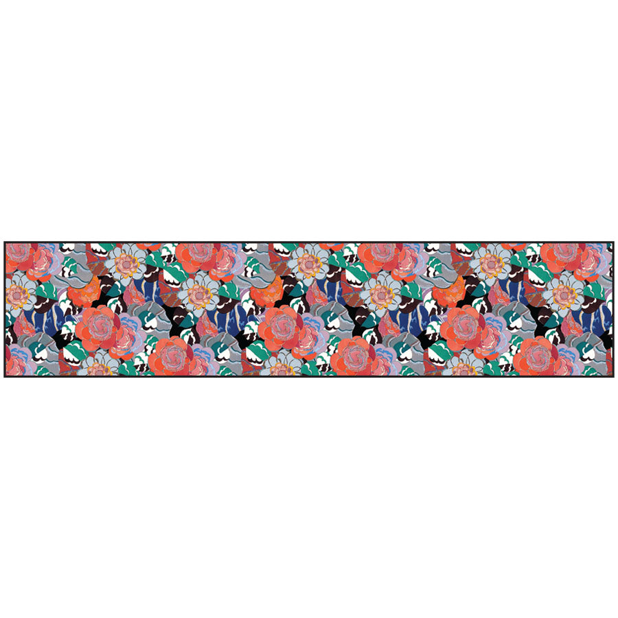 Edouard Benedictus Silk Habotai Scarf. - Flat Artwork