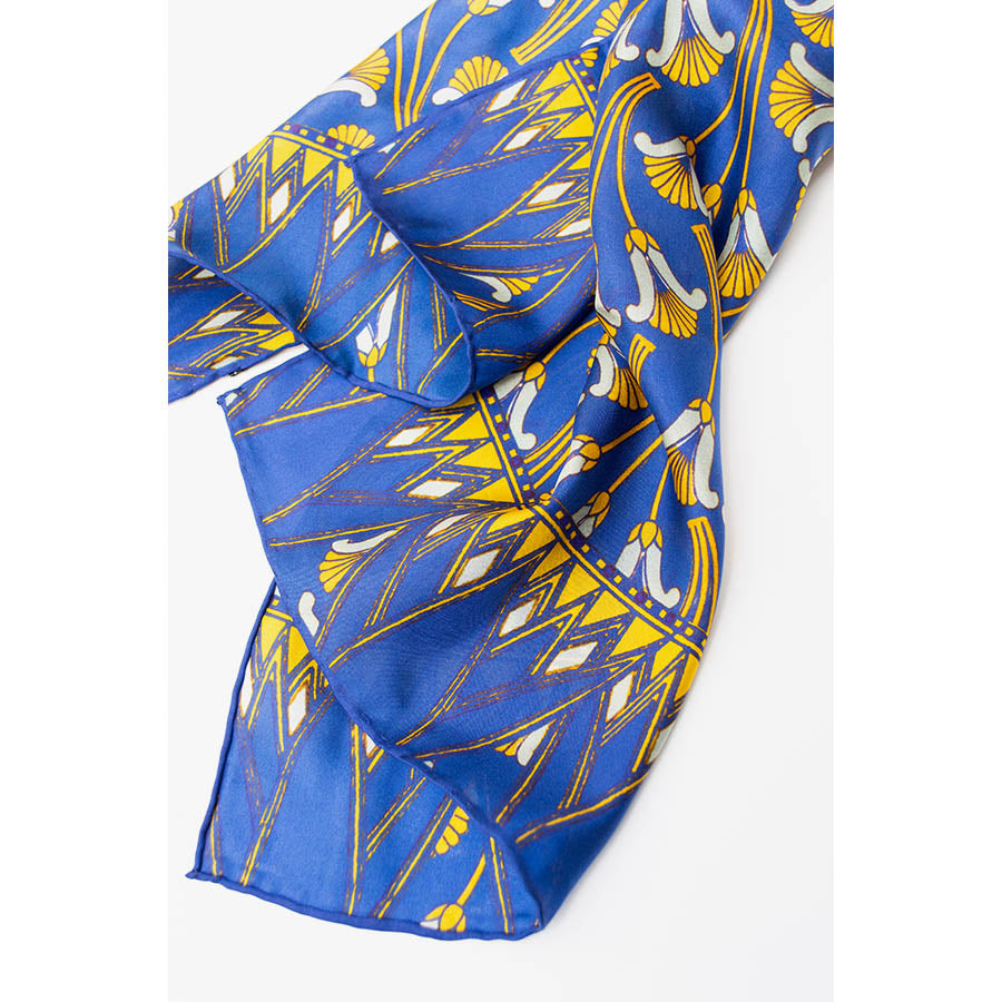 Lotus Flowers Silk Habotai Scarf