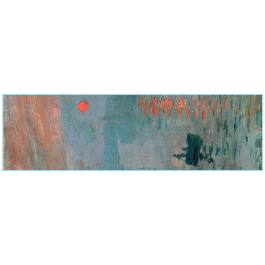 Monet Sunrise Silk Habotai Scarf - Flat Artwork