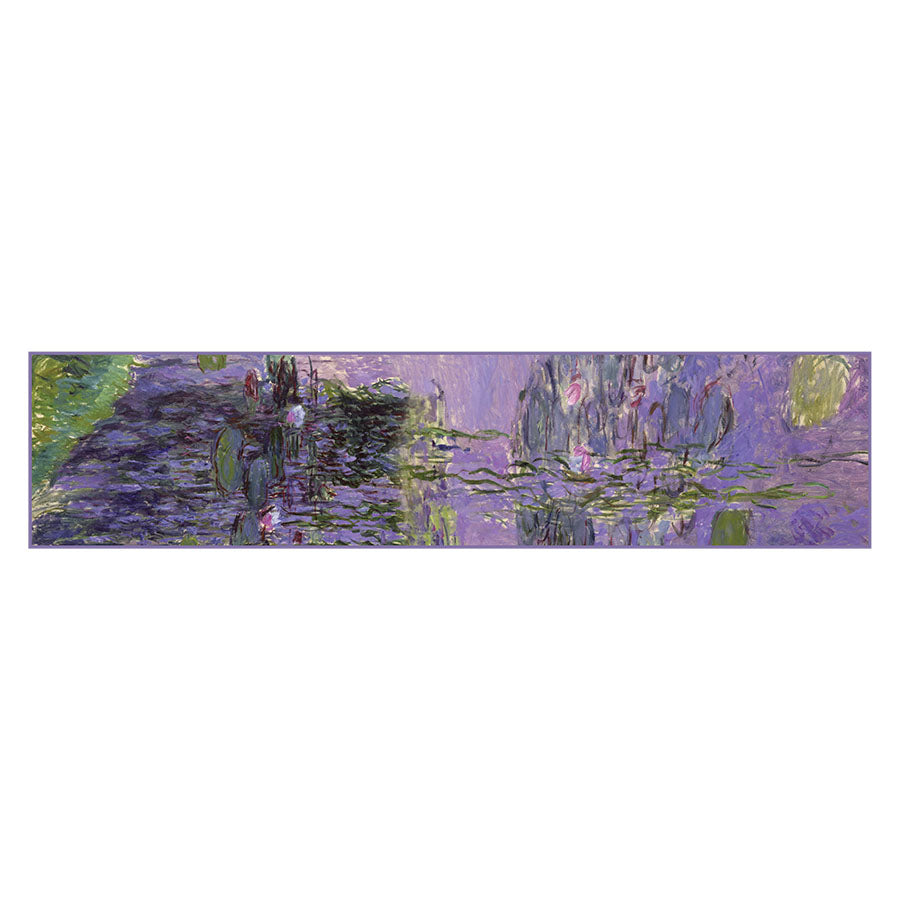 Monet Nympheas Silk Habotai Scarf - Flat Artwork