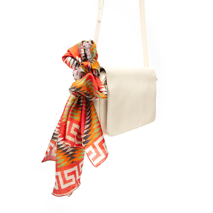 Diamond Dazzler Silk Habotai Scarf with bag