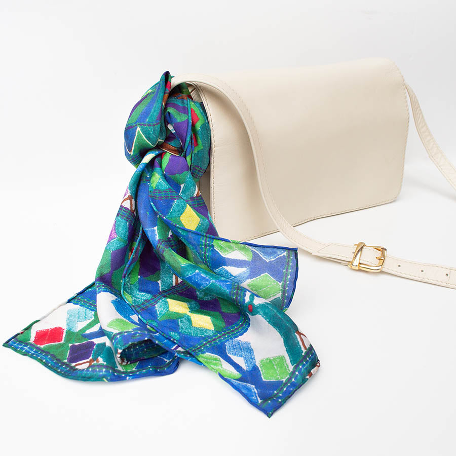 Forest Light Silk Habotai Scarf