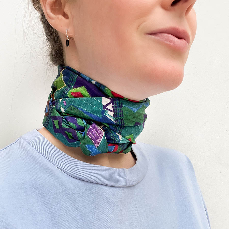 Forest Light Silk Habotai Scarf