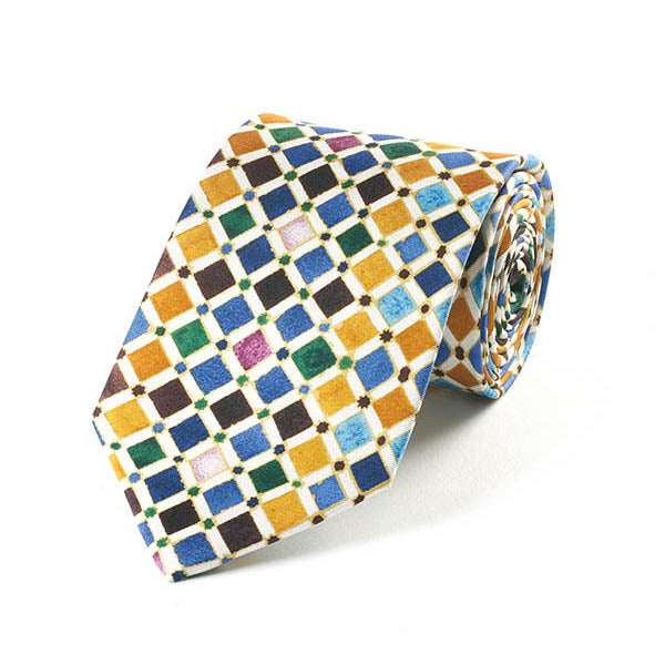 Alhambra Tiles Silk Tie