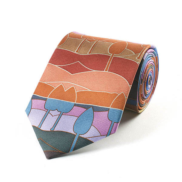Voysey Trees Silk Tie