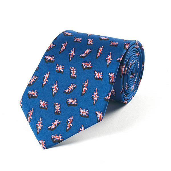 Union Jack Small Silk Tie