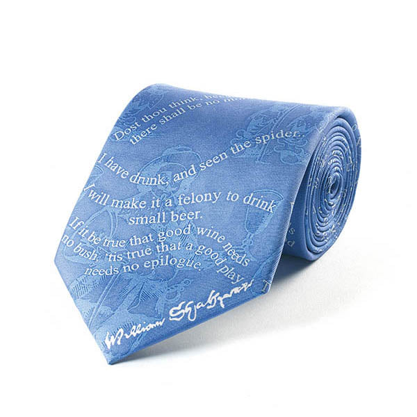 Shakespeare Drinking Silk Tie