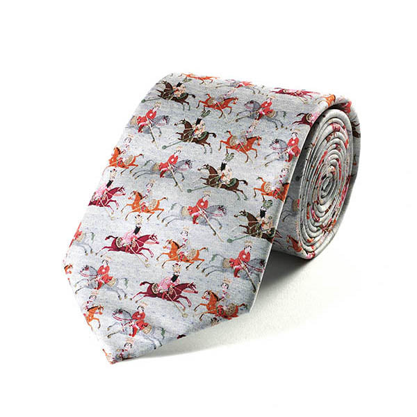 Persian Polo Players Silk Tie