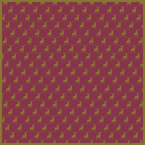 Stag Pocket Square - Flat Artwork