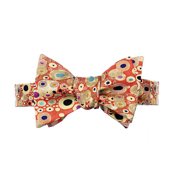 Klimt Red Bow Tie