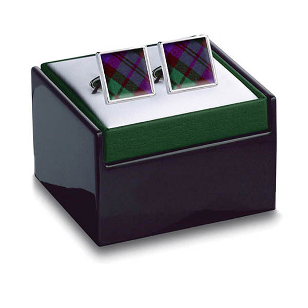 Tartan Black Watch Cuff Links Boxed