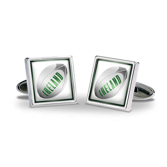 Rugby Ball - Ireland Cuff Links