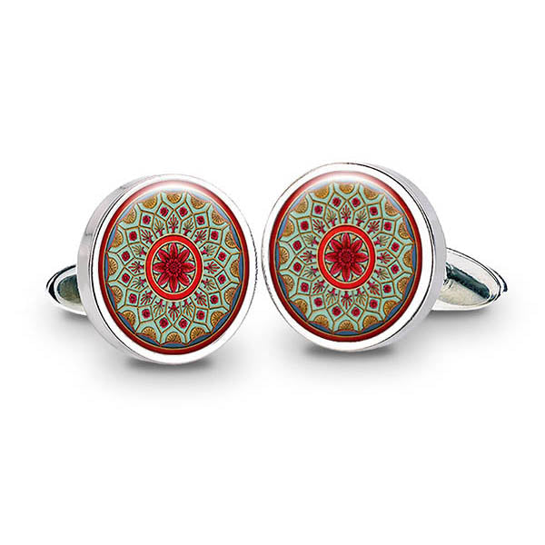 Adam Burnt Orange Cuff Links