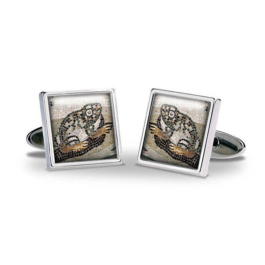 Byzantine Mosaic Frog Cuff Links