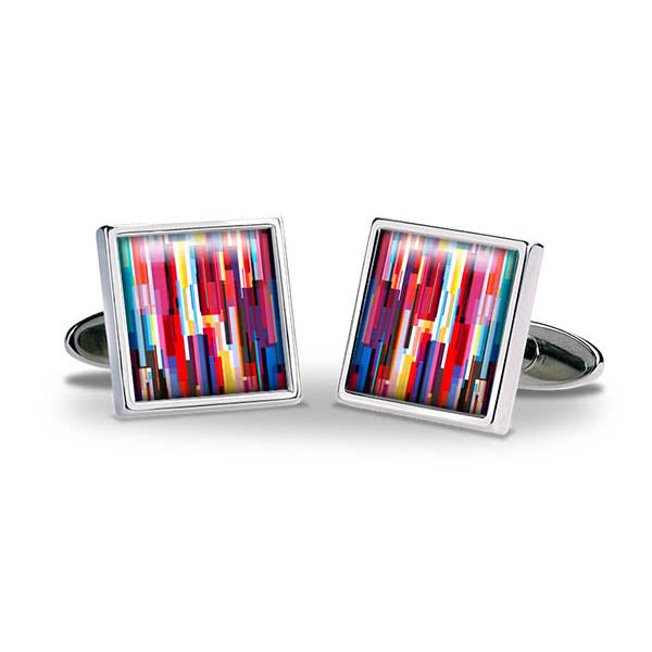 Colour Bars Cuff Links