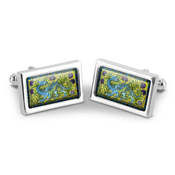 De Morgan Blue Dragon Cuff Links