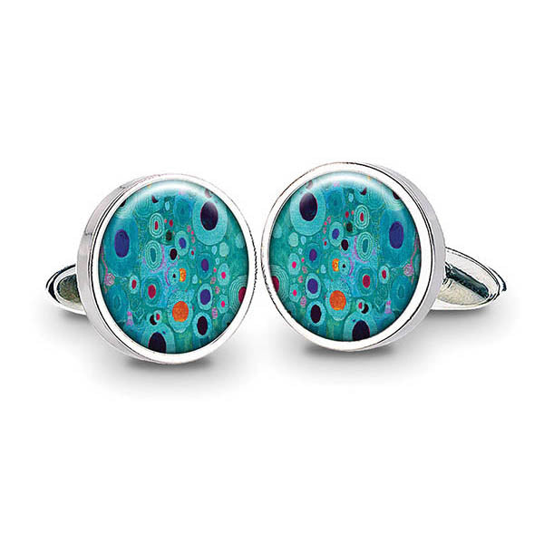Klimt Turquoise Cuff Links