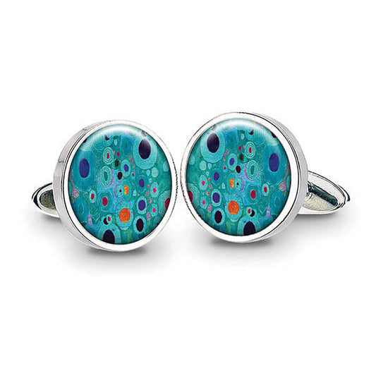 Klimt Turquoise Cuff Links