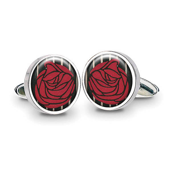 Mackintosh Lady with Rose Cuff Links